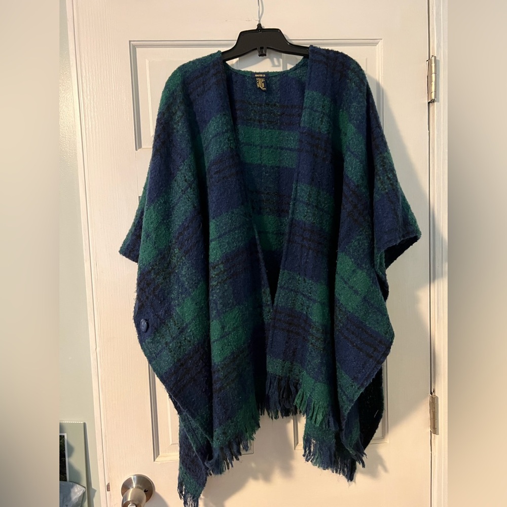 Poncho scarf sweater